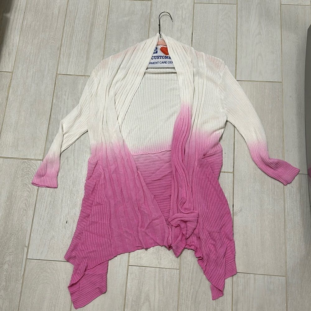 Orange brand pink and white ombré wrap OS